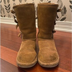 Kids' Victoria Faux Fur Lined Suede Tall Boot